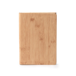 Bloc-notes A5 à pages blanches, support téléphone et tapis de souris couleur naturel deuxième vue