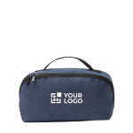 Trousse fabriquée en plastique recyclé avec fermeture zippée diagonale vue principale