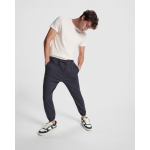 Pantalon de jogging unisexe en coton, poches latérales 390 g/m² Roly couleur gris clair vue détaillée 1