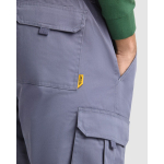 Pantalon en polyester unisexe multi-poches 140 g/m² Roly Direct Warmor couleur gris taupe vue détaillée 2