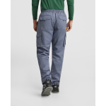 Pantalon en polyester unisexe multi-poches 140 g/m² Roly Direct Warmor couleur gris taupe vue détaillée 3