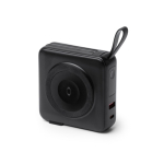 Batterie externe 3 en 1 à charge rapide sans fil 15 W 10 000 mAh couleur noir vue détaillée 3