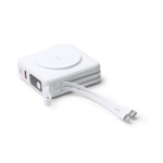 Batterie externe 3 en 1 à charge rapide sans fil 15 W 10 000 mAh couleur noir vue détaillée 6