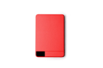 Batterie externe magnétique aluminium recyclé, charge rapide 5 000 mAh couleur rouge deuxième vue