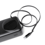 Batterie externe avec écran LED et charge rapide 22,5 W 20 000 mAh couleur noir vue détaillée 2