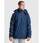 Parka sportive matelassée avec détails réfléchissants Roly Emin couleur bleu marine vue détaillée 1