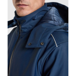 Parka sportive matelassée avec détails réfléchissants Roly Emin couleur bleu marine vue détaillée 4
