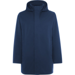 Parka unisexe 3/4 avec capuche amovible et zip Roly Direct Dome couleur bleu marine première vue d'usage