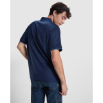 Polo technique avec bord-côte contrasté 200 g/m² Roly Direct Sian couleur bleu roi vue détaillée 2