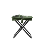 Chaise pliante compacte en polyester avec housse et poches vue principale