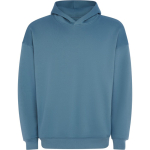 Sweat unisexe oversize avec capuche doublée 320 g/m² Roly Direct Otto couleur bleu gris première vue d'usage