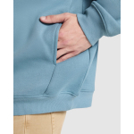 Sweat unisexe oversize avec capuche doublée 320 g/m² Roly Direct Otto couleur bleu gris vue détaillée 4