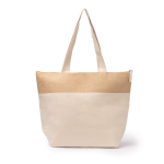 Sac isotherme en coton et jute avec intérieur isotherme 280 g/m² couleur naturel deuxième vue