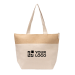 Sac isotherme en coton et jute avec intérieur isotherme 280 g/m² vue principale