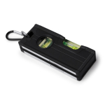 Niveau à bulle en aluminium recyclé avec base magnétique couleur noir vue détaillée 1