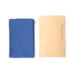 Serviette légère en microfibre RPET avec bord surjeté 200 g/m² couleur bleu roi deuxième vue