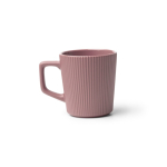 Tasse en céramique 320 ml avec extérieur mat et design nervuré deuxième vue