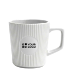 Tasse en céramique 320 ml avec extérieur mat et design nervuré vue principale