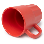 Mug en céramique finition mate avec intérieur assorti 450 ml couleur rouge vue détaillée 1