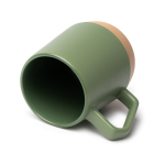 Tasse en céramique finition mate avec anse géométrique 320 ml couleur noir vue détaillée 1