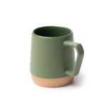 Tasse en céramique finition mate avec anse géométrique 320 ml couleur noir vue détaillée 2