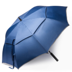 Parapluie automatique, bande réfléchissante et anti-retournement couleur bleu marine vue détaillée 1