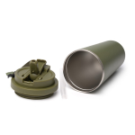 Mug isotherme en acier inoxydable avec couvercle anti-fuite 500 ml couleur vert foncé vue détaillée 2