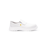 Chaussures de travail en microfibre textile avec élastique Roly Salt couleur blanc première vue d'usage