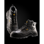 Chaussure de sécurité unisexe avec embout en fibre de verre Roly Iron couleur orange fluorescent vue détaillée 3