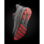 Chaussures unisexes respirantes, semelle caoutchouc souple Roly Onyx couleur rouge vue détaillée 2