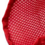 Sac à chaussures écologique avec maille respirante et base matelassée couleur rouge vue détaillée 1