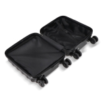 Valise cabine compacte avec support pour téléphone sur la poignée 14'' couleur noir quatrière vue