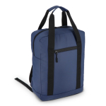 Sac à dos pour ordinateur en RPET avec bandes réfléchissantes 15,6'' couleur bleu foncé troisième vue