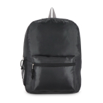 Sac à dos pliable léger avec poche avant et filet latéral 16 L couleur noir