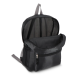 Sac à dos pliable léger avec poche avant et filet latéral 16 L couleur noir troisième vue