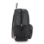 Sac à dos pliable léger avec poche avant et filet latéral 16 L couleur noir sixième vue