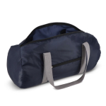 Sac de sport pliable avec poche avant et capacité de 20 L couleur bleu foncé deuxième vue