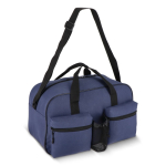 Sac de sport en PET recyclé avec double poche frontale 25 L couleur bleu foncé quatrière vue