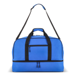 Sac de sport ou de voyage en polyester recyclé 50 L couleur bleu deuxième vue