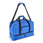 Sac de sport ou de voyage en polyester recyclé 50 L couleur bleu troisième vue