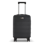 Valise cabine 18 pouces avec 4 roues pivotantes et support téléphone couleur noir