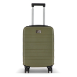 Valise cabine 18 pouces avec 4 roues pivotantes et support téléphone couleur vert olive