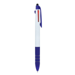 Stylo 3 couleurs avec stylet tactile et grip antidérapant couleur bleu foncé cinquième vue