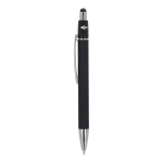 Stylo à bille rotatif en aluminium avec clip métallique, encre bleue couleur noir