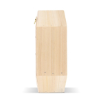 Ruche hexagonale en bois FSC pour abeilles solitaires couleur naturel troisième vue