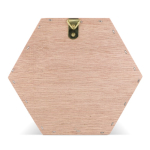 Ruche hexagonale en bois FSC pour abeilles solitaires couleur naturel quatrière vue