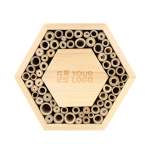 Ruche hexagonale en bois FSC pour abeilles solitaires vue principale