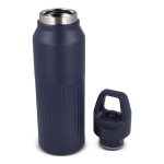 Gourde isotherme en acier inoxydable avec fermeture anti-goutte 500 ml couleur bleu foncé quatrière vue