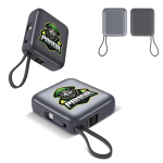 Batterie externe avec câbles intégrés et charge rapide 10 000 mAh