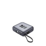 Batterie externe avec câbles intégrés et charge rapide 10 000 mAh vue principale